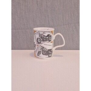 Roy Kirkham Nostalgia Motorcycle Biker Mug 2007 Harley Honda BMW Fine Bone China